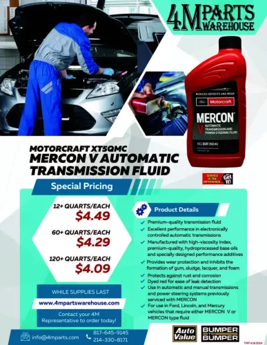 MERCON V Automatic Transmission Fluid - While Supplies Last